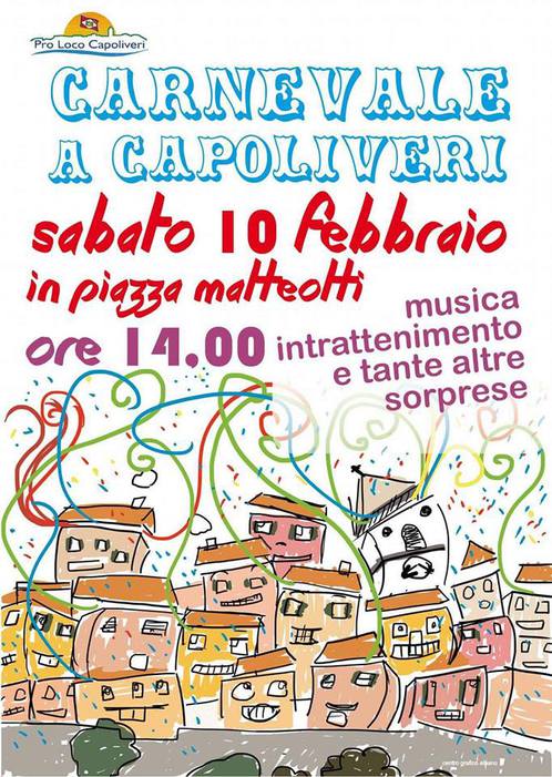 Capoliveri festeggia il carnevale, sabato 10 febbraio in piazza maschere, musica, dolci e sorprese.